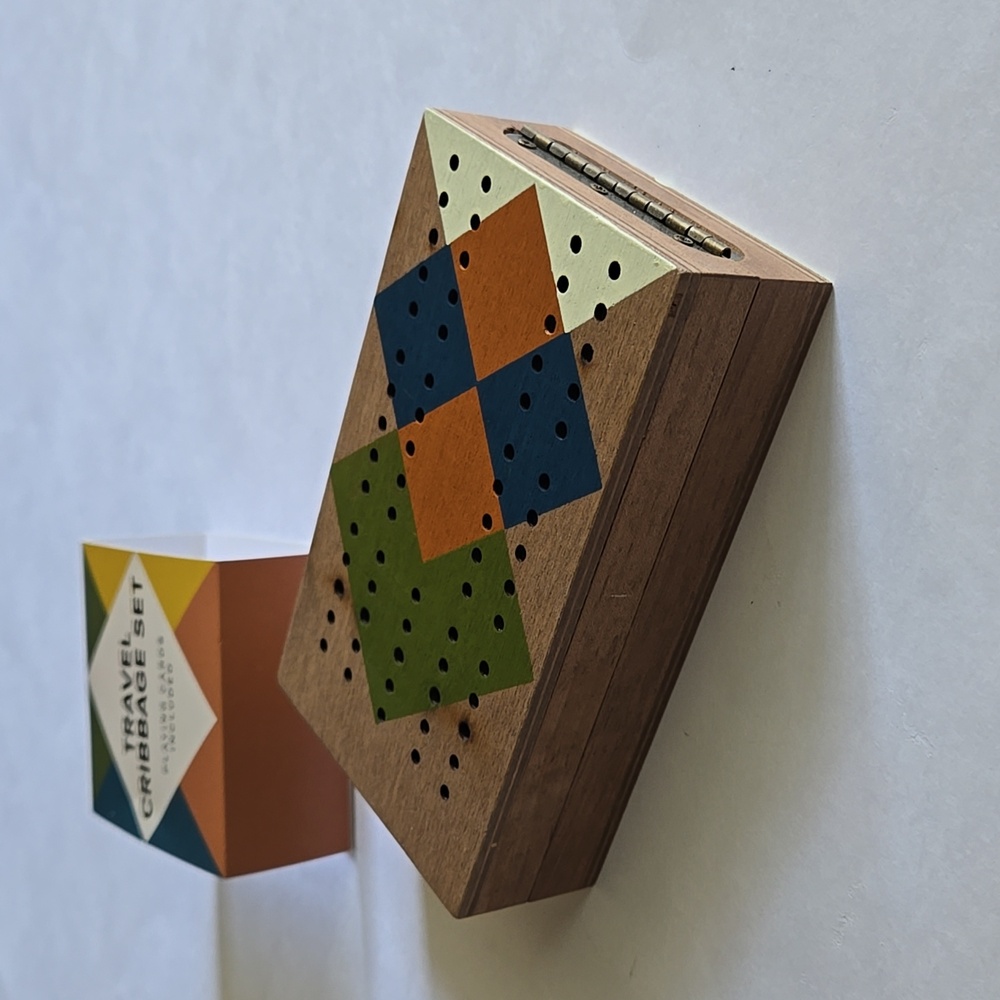 Travel Cribbage Game Playing Cards Included - Picture 3 of 3
